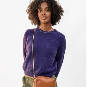 Clare V Elsa Sweater - Sea Urchin (Purple)